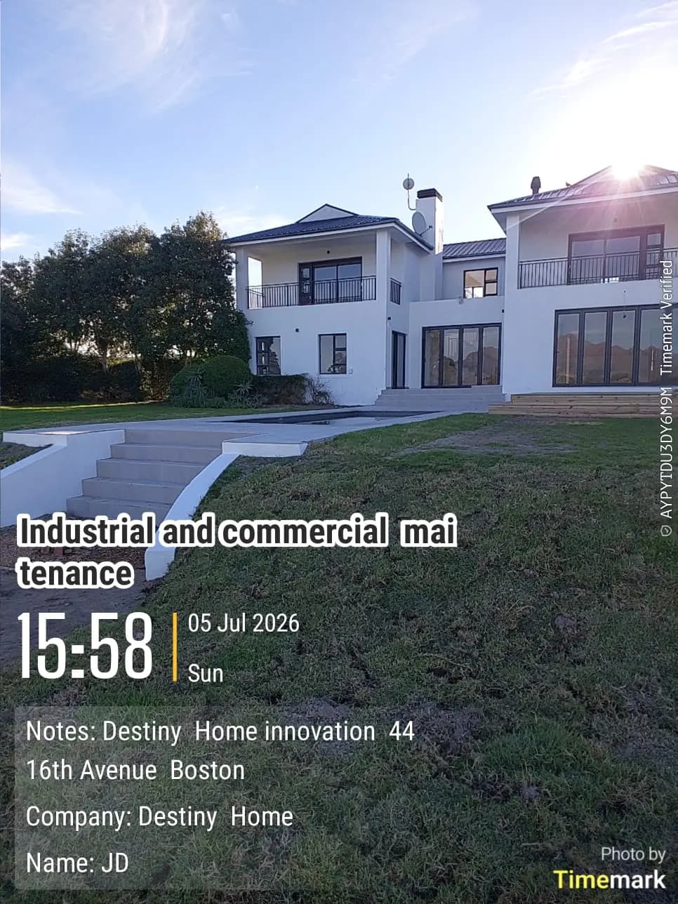 Luxury double storey home with finished exterior painting